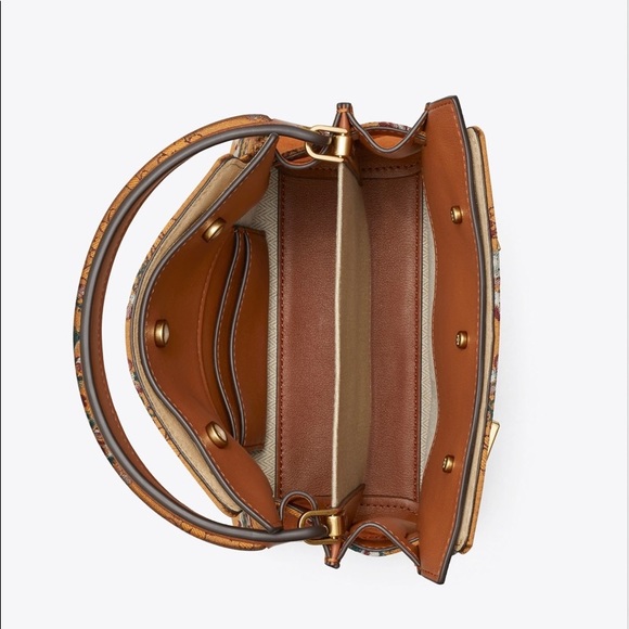 🚫SOLD🚫🌈NEW🏵Tory Burch Lee Radziwill petite double bag/satchel bag/crossbody - Picture 10 of 16
